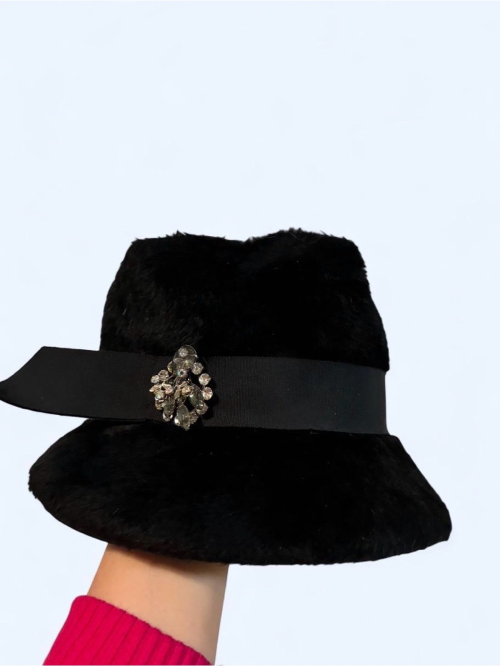 Vintage 50s/60s Faux Fur Bucket Hat - The Emporium SF